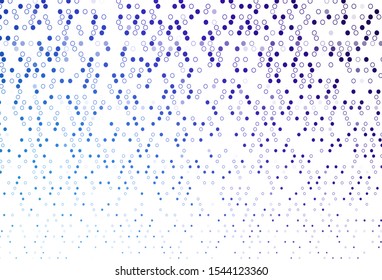 Light BLUE vector cover with spots. Blurred decorative design in abstract style with bubbles. Design for business adverts.
