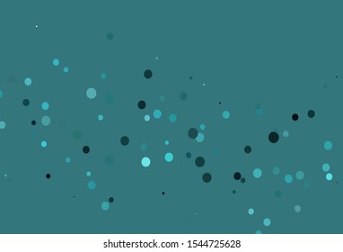 Light BLUE vector cover with spots. Modern abstract illustration with colorful water drops. Template for your brand book.