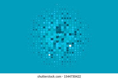 Light BLUE vector cover with spots. Modern abstract illustration with colorful water drops. Design for posters, banners.