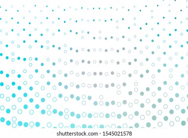 Light BLUE vector cover with spots. Modern abstract illustration with colorful water drops. Template for your brand book.