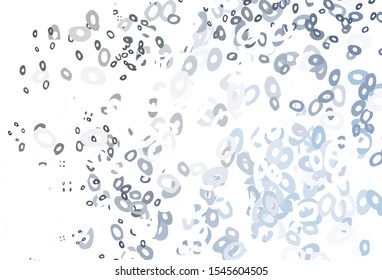 Light BLUE vector cover with spots. Beautiful colored illustration with blurred circles in nature style. Template for your brand book.