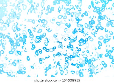 Light BLUE vector cover with spots. Blurred bubbles on abstract background with colorful gradient. Design for business adverts.