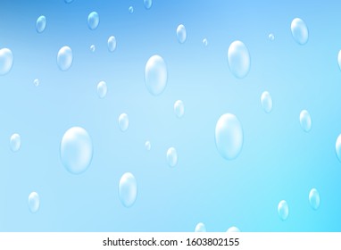 Light BLUE vector cover with spots. Blurred bubbles on abstract background with colorful gradient. Completely new template for your brand book.