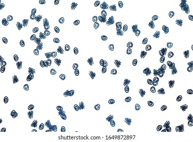 Tapa vectorial AZUL claro con manchas. Dibujo abstracto moderno con gotas de agua coloridas. Patrón de anuncios, folletos.
