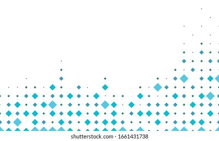 Light BLUE vector cover with spots. Abstract illustration with colored rectangles in nature style. Pattern for beautiful websites.