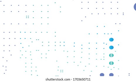 Light BLUE vector cover with spots. Abstract illustration with colored bubbles in nature style. Pattern for beautiful websites.