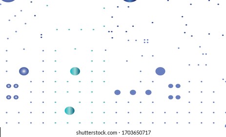 Light BLUE vector cover with spots. Abstract illustration with colored bubbles in nature style. Pattern for beautiful websites.