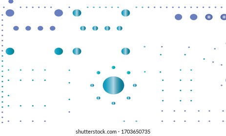 Helle BLAU-Vektorillustration mit Flecken. Abstrakte Illustration mit farbigen Bläschen im Naturstil. Muster für schöne Websites.