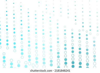 Light BLUE vector cover with spots. Blurred bubbles on abstract background with colorful gradient. Pattern for ads, leaflets.