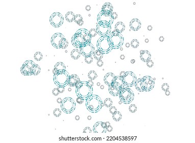 Light BLUE vector cover with spots. Modern abstract illustration with colorful water drops. Pattern for ads, leaflets.