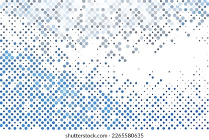 Light BLUE vector cover with spots. Blurred decorative design in abstract style with bubbles. Pattern of water, rain drops.