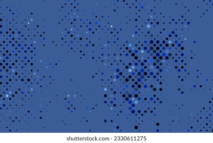 Light BLUE vector cover with spots. Blurred decorative design in abstract style with bubbles. Design for business adverts.