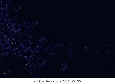 Light BLUE vector cover with spots. Blurred decorative design in abstract style with bubbles. Completely new template for your brand book.