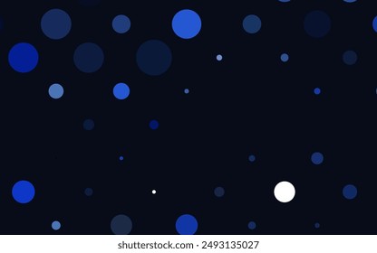 Light BLUE vector cover with spots. Beautiful colored illustration with blurred circles in nature style. Design for business adverts.