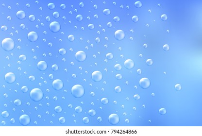 Light BLUE vector cover with spots. Beautiful colored illustration with blurred circles in nature style. Completely new template for your brand book.
