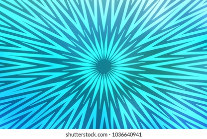 Light BLUE vector cover with stright stripes. Decorative shining illustration with lines on abstract template. Best design for your ad, poster, banner.