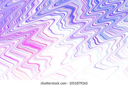 Light BLUE vector cover with stright stripes. Decorative shining illustration with lines on abstract template. Smart design for your business advert.