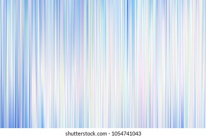 Light BLUE vector cover with stright stripes. Glitter abstract illustration with colored sticks. Best design for your ad, poster, banner.