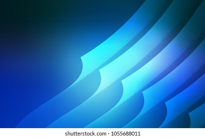 Light BLUE vector cover with stright stripes. Blurred decorative design in simple style with lines. Smart design for your business advert.
