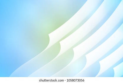 Light BLUE vector cover with stright stripes. Blurred decorative design in simple style with lines. Template for your beautiful backgrounds.