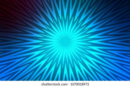 Light BLUE vector cover with stright stripes. Lines on blurred abstract background with gradient. The pattern for ad, booklets, leaflets.
