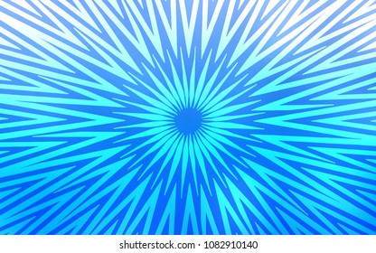 Light BLUE vector cover with stright stripes. Modern geometrical abstract illustration with staves. Best design for your ad, poster, banner.