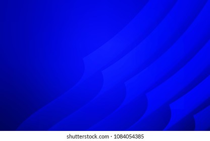 Light BLUE vector cover with stright stripes. Modern geometrical abstract illustration with Lines. Smart design for your business advert.