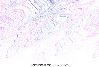 Light BLUE vector cover with stright stripes. Lines on blurred abstract background with gradient. Pattern for your busines websites.