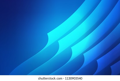 Light BLUE vector cover with stright stripes. Glitter abstract illustration with colored sticks. Pattern for your busines websites.