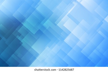Light BLUE vector cover with stright stripes. Lines on blurred abstract background with gradient. Template for your beautiful backgrounds.