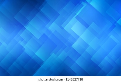 Light BLUE vector cover with stright stripes. Modern geometrical abstract illustration with Lines. Pattern for your busines websites.