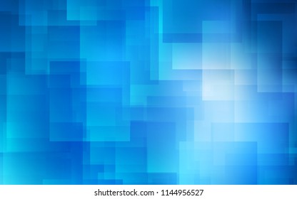 Light BLUE vector cover with stright stripes. Decorative shining illustration with lines on abstract template. Template for your beautiful backgrounds.