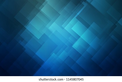 Light BLUE vector cover with stright stripes. Decorative shining illustration with lines on abstract template. Pattern for ads, posters, banners.