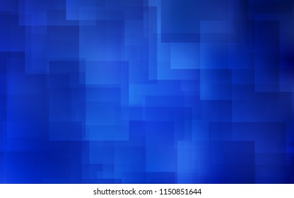 Light BLUE vector cover with stright stripes. Decorative shining illustration with lines on abstract template. Best design for your ad, poster, banner.