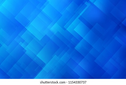 Light BLUE vector cover with stright stripes. Glitter abstract illustration with colored sticks. Pattern for ads, posters, banners.