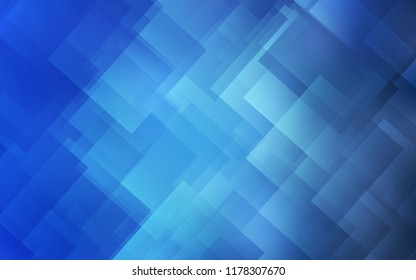 Light BLUE vector cover with stright stripes. Decorative shining illustration with lines on abstract template. Template for your beautiful backgrounds.