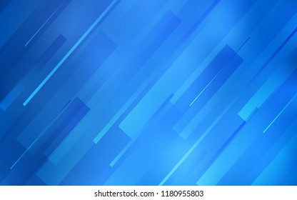 Light BLUE vector cover with stright stripes. Blurred decorative design in simple style with lines. Best design for your ad, poster, banner.