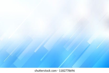 Light BLUE vector cover with stright stripes. Modern geometrical abstract illustration with Lines. Template for your beautiful backgrounds.