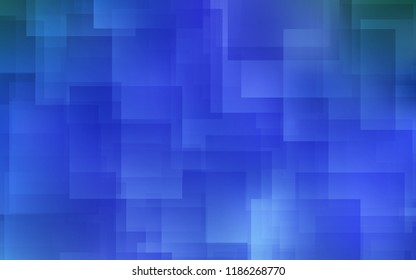 Light BLUE vector cover with stright stripes. Lines on blurred abstract background with gradient. Pattern for ads, posters, banners.