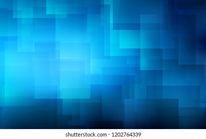 Light BLUE vector cover with stright stripes. Glitter abstract illustration with colored sticks. The pattern for ad, booklets, leaflets.