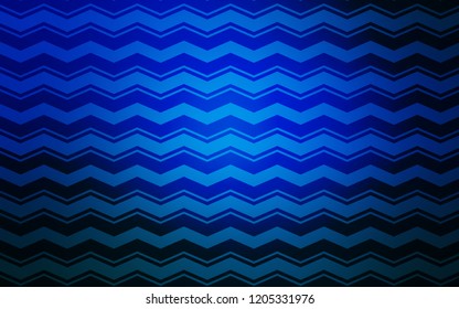 Light BLUE vector cover with stright stripes. Colorful shining illustration with lines on abstract template. Template for your beautiful backgrounds.