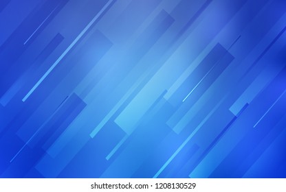 Light BLUE vector cover with stright stripes. Blurred decorative design in simple style with lines. Pattern for ads, posters, banners.