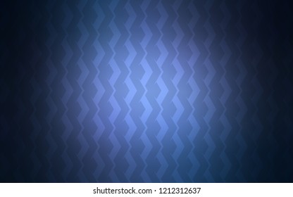 Light BLUE vector cover with stright stripes. Modern geometrical abstract illustration with Lines. Template for your beautiful backgrounds.
