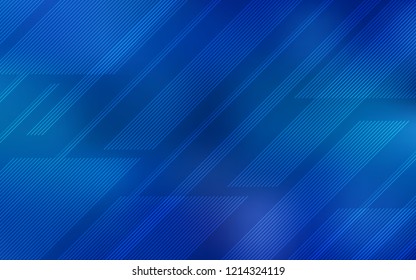 Light BLUE vector cover with stright stripes. Shining colored illustration with sharp stripes. The pattern for ad, booklets, leaflets.