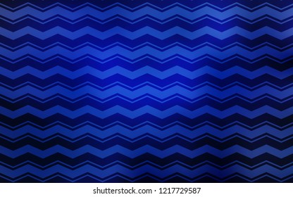 Light BLUE vector cover with stright stripes. Modern geometrical abstract illustration with Lines. Smart design for your business advert.