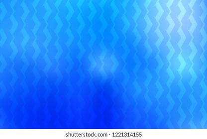 Light BLUE vector cover with stright stripes. Glitter abstract illustration with colorful sticks. Pattern for ad, booklets, leaflets.