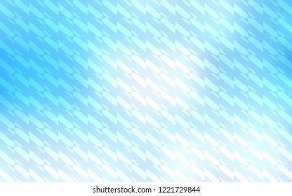 Light BLUE vector cover with stright stripes. Shining colored illustration with sharp stripes. Best design for your ad, poster, banner.