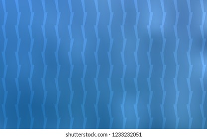 Light BLUE vector cover with stright stripes. Modern geometrical abstract illustration with Lines. Smart design for your business advert.