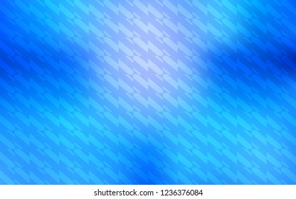 Light BLUE vector cover with stright stripes. Blurred decorative design in simple style with lines. Smart design for your business advert.