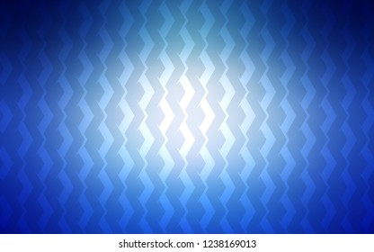 Light BLUE vector cover with stright stripes. Shining colored illustration with sharp stripes. Template for your beautiful backgrounds.